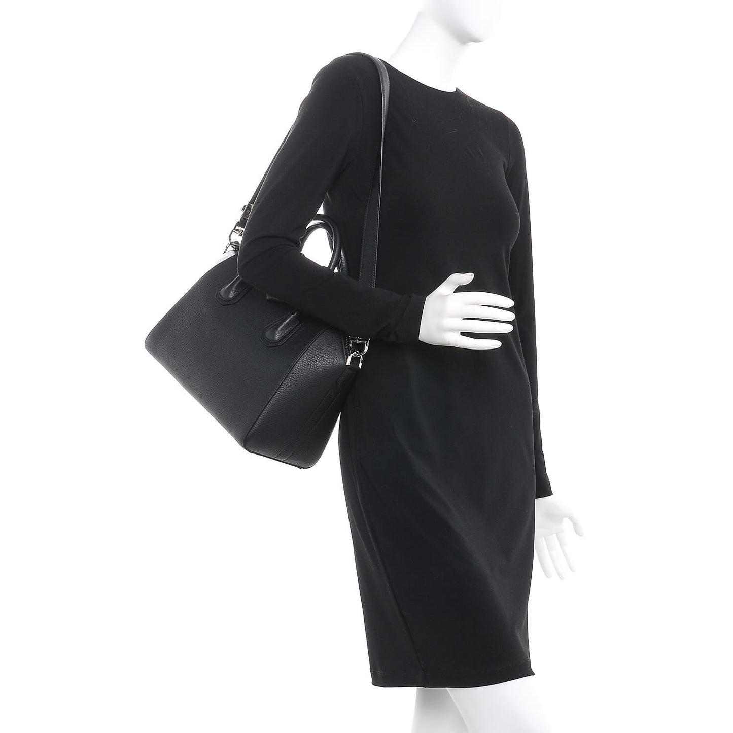 Sugar Goatskin Small Antigona Black