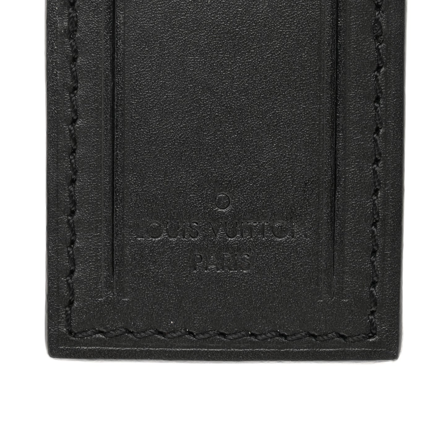 Calfskin Luggage Tag Black