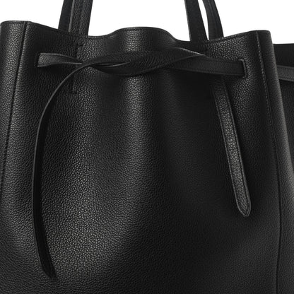 Celine Soft Grained Calfskin Medium Belt Cabas Phantom Black 10 of 10