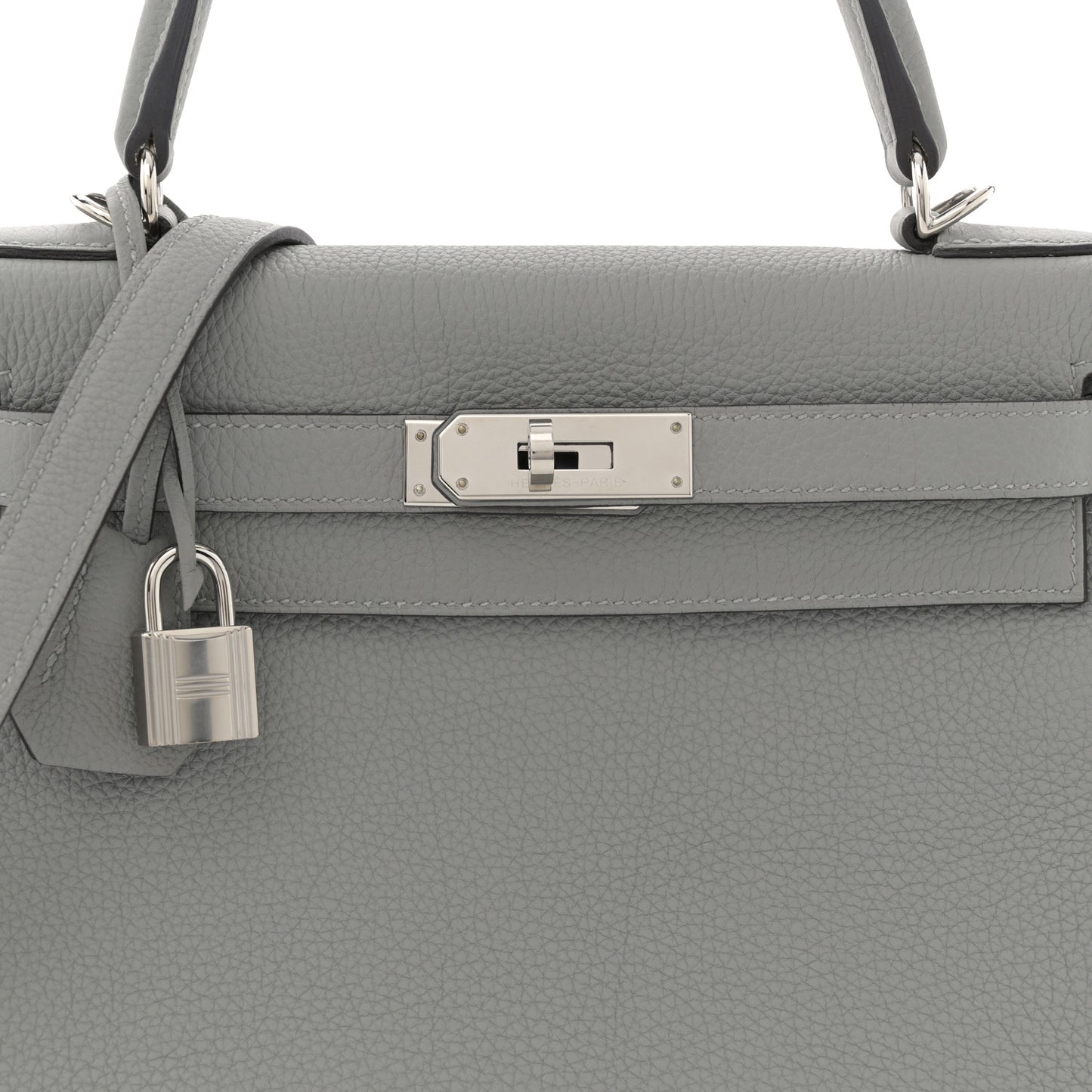 Togo Horseshoe Kelly Retourne 28 Gris Mouette
