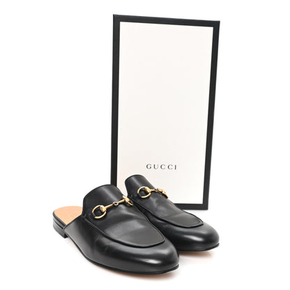 Gucci Calfskin Womens Princetown Slippers 37.5 Black 10 of 10