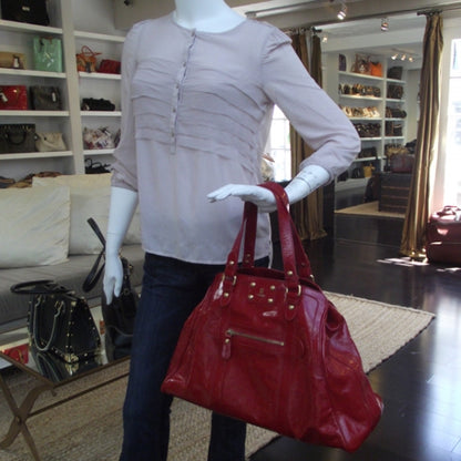 Fendi Vitello Naplak Oversized Bag De Jour Rosso 2 of 13