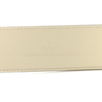 Gucci Calfskin Double G 40mm Belt 90 36 Mystic White 5 of 7
