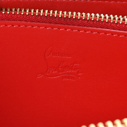 Christian Louboutin Calfskin Spiked Zip Around Wallet Beige 6 of 8