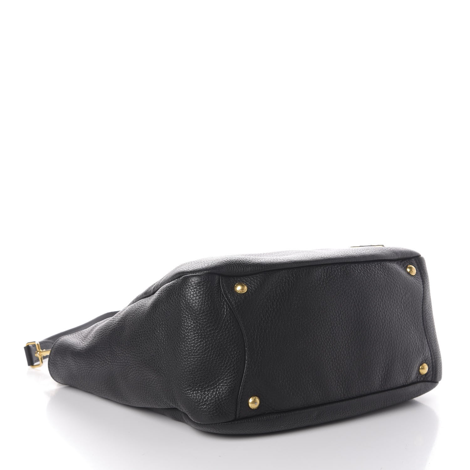 Prada Vitello Daino Side Pocket Hobo Nero Black 4 of 9