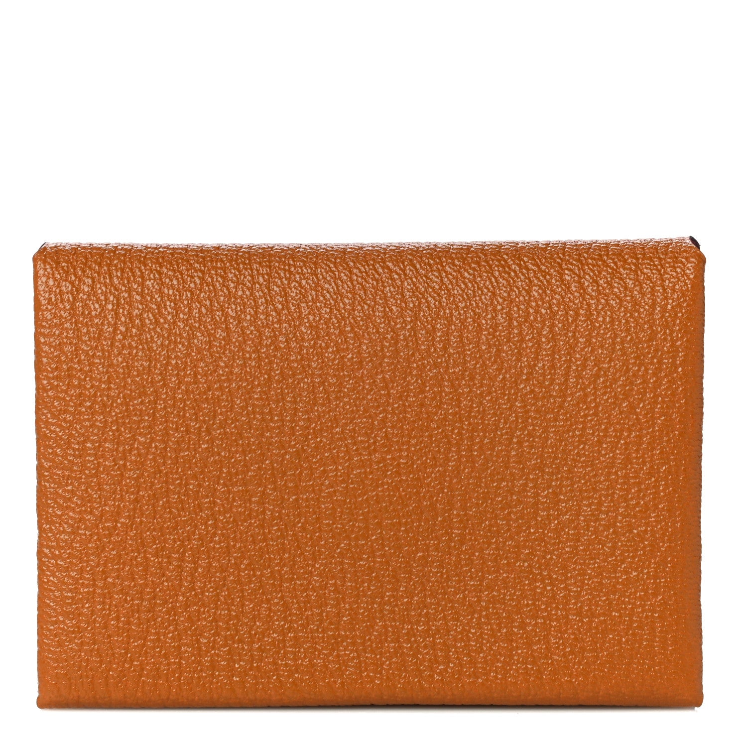 Hermes Chevre Mysore Verso Calvi Duo Card Case Caramel Rose Sakura 1 of 10