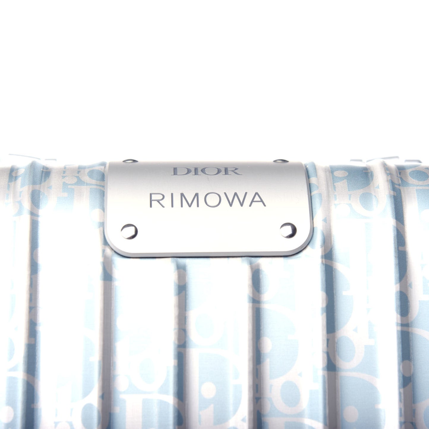 X RIMOWA Aluminum Gradient Cabin Luggage Blue Multi