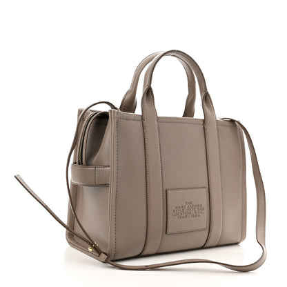 Marc Jacobs Grained Calfskin Medium The Tote Bag Grey 3 of 11