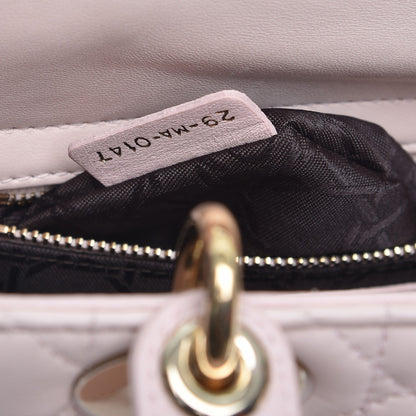 Christian Dior Lambskin Cannage Small Lucky Badges My Lady Dior Pink 8 of 11