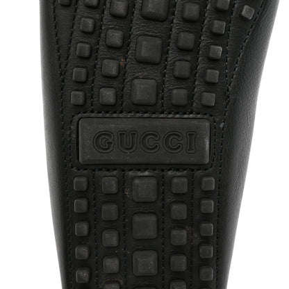 Gucci Soft Clove Calfskin Monochrome Mens Interlocking G Driver Loafers 10.5 Black 7 of 12