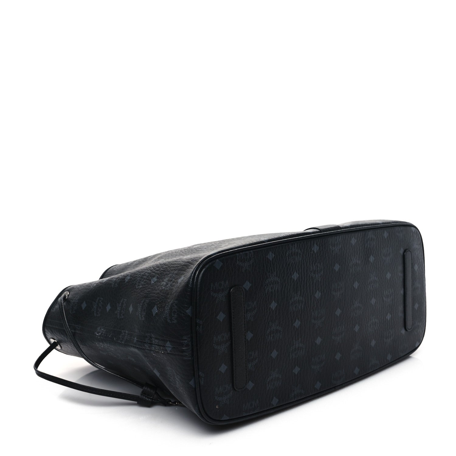 MCM Visetos Large Liz Reversible Shopper Tote Black 6 of 17