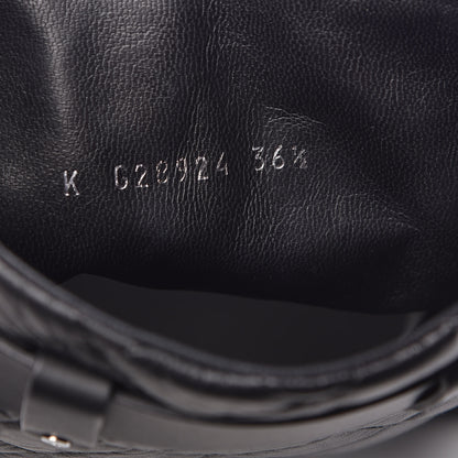 Chanel Aged Calfskin Quilted Boots 36.5 Black 8 of 9