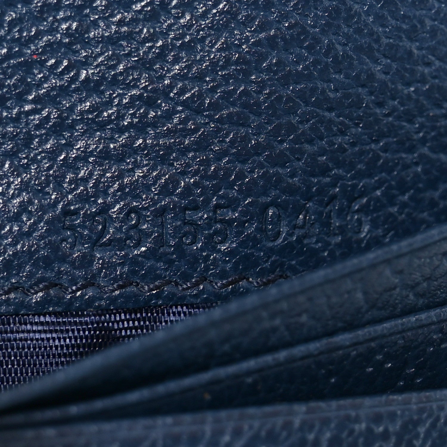 Gucci Textured Calfskin Web Ophidia Card Case Blue Agata 7 of 8