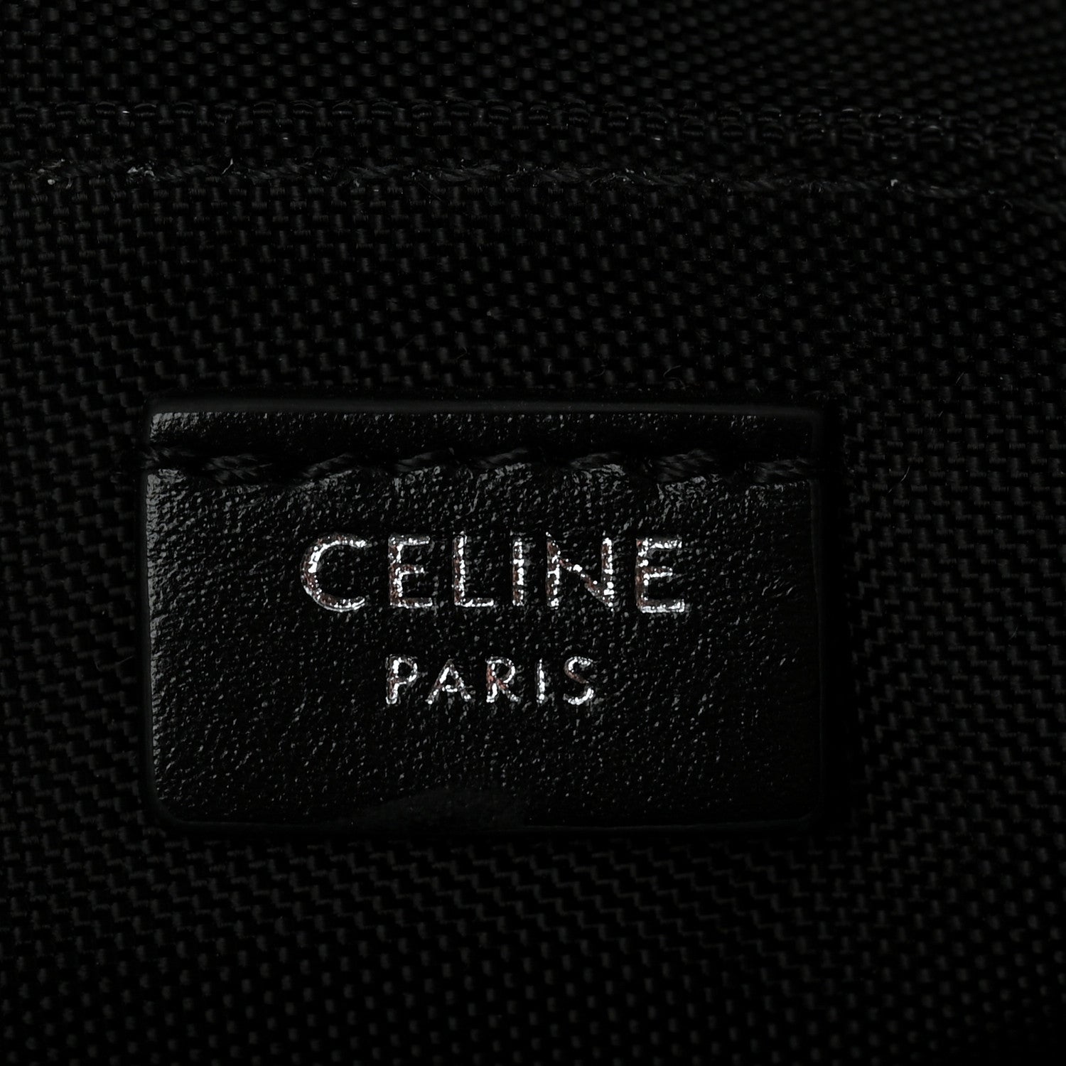 Celine Canvas Trekking Phone Holder Black 6 of 10