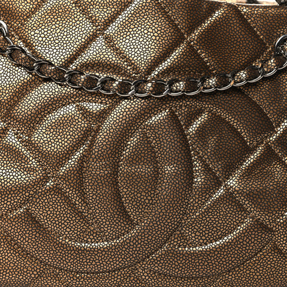 Chanel Metallic Caviar Timeless CC Shopping Tote Gold 9 of 11