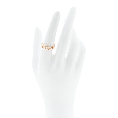Tiffany 18K Rose Gold Paloma's Graffiti Love Ring 56 7.5 2 of 6