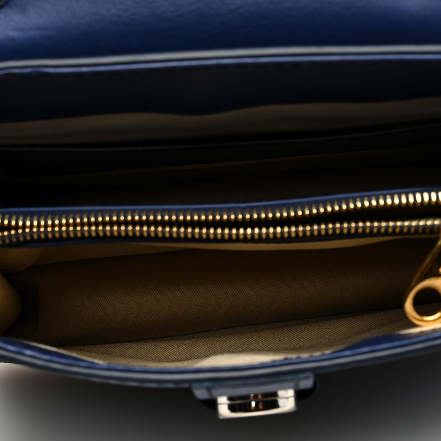 Calfskin Lizard Embossed Small Aby Day Shoulder Bag Captive Blue