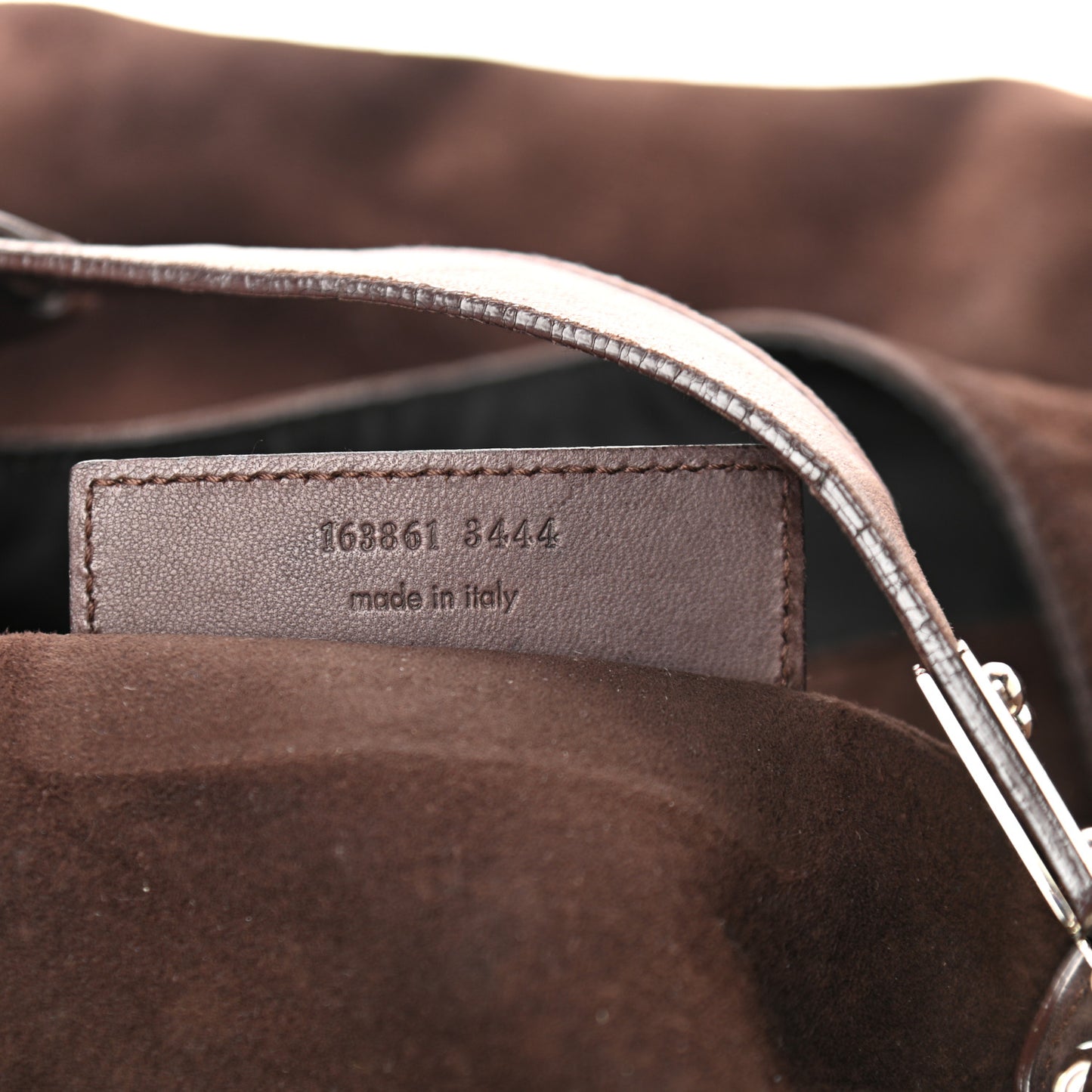 Suede Calfskin B Hobo Brown