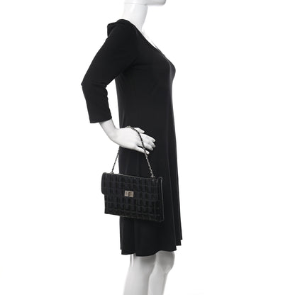 Chanel Patent Chocolate Bar Reissue Single Flap Black 3 of 9