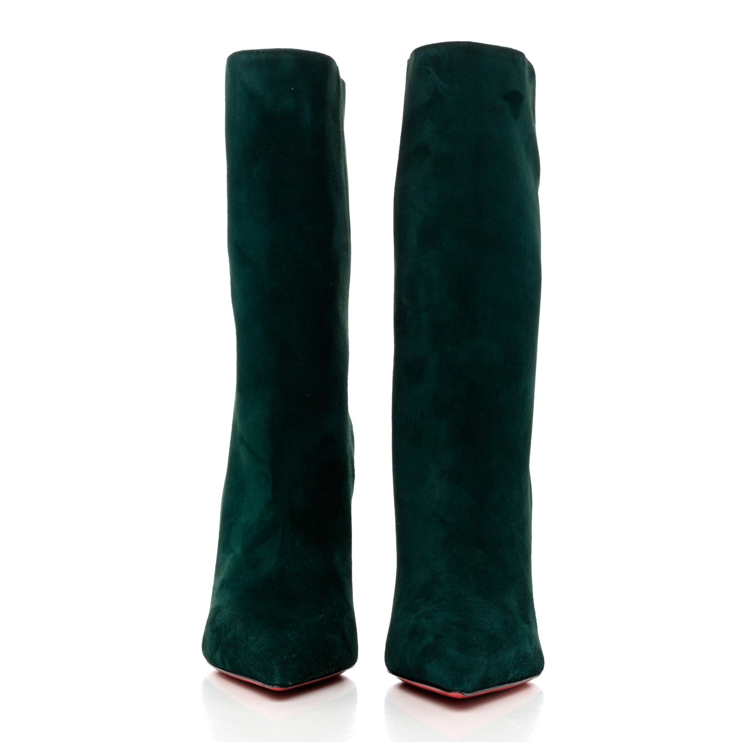 Christian Louboutin Veau Velours Astrilarge 100 Booties 35.5 Green 2 of 8