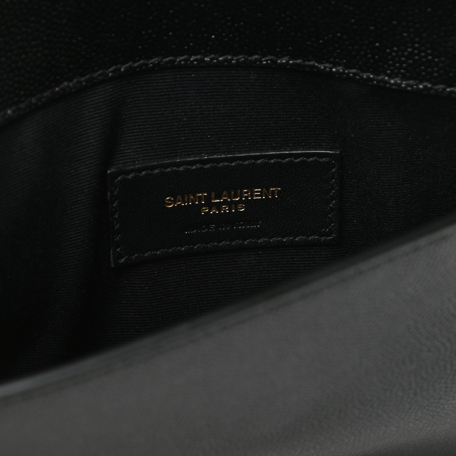 Saint Laurent Grain De Poudre Uptown Pouch Black 5 of 8