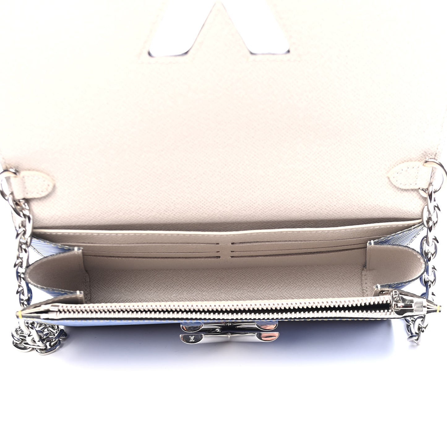 Epi Pins Twist Chain Wallet Denim Light