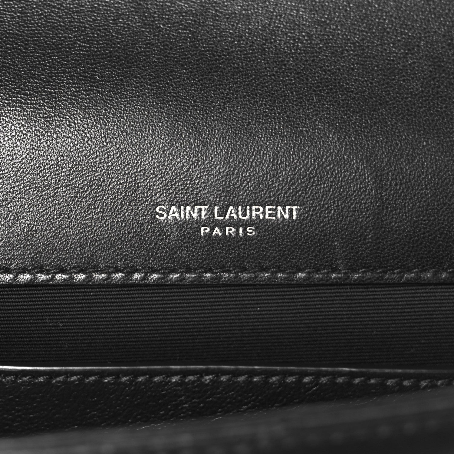Saint Laurent Lambskin Quilted Kate Clutch Black 7 of 9