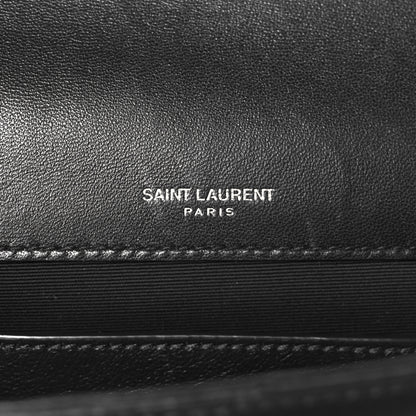 Saint Laurent Lambskin Quilted Kate Clutch Black 7 of 9