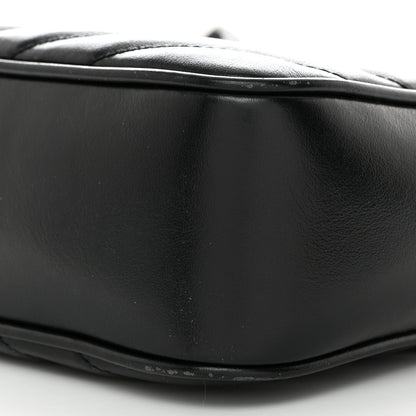 Saint Laurent Calfskin Matelasse Monogram Monochrome Lou Camera Bag Black 10 of 10