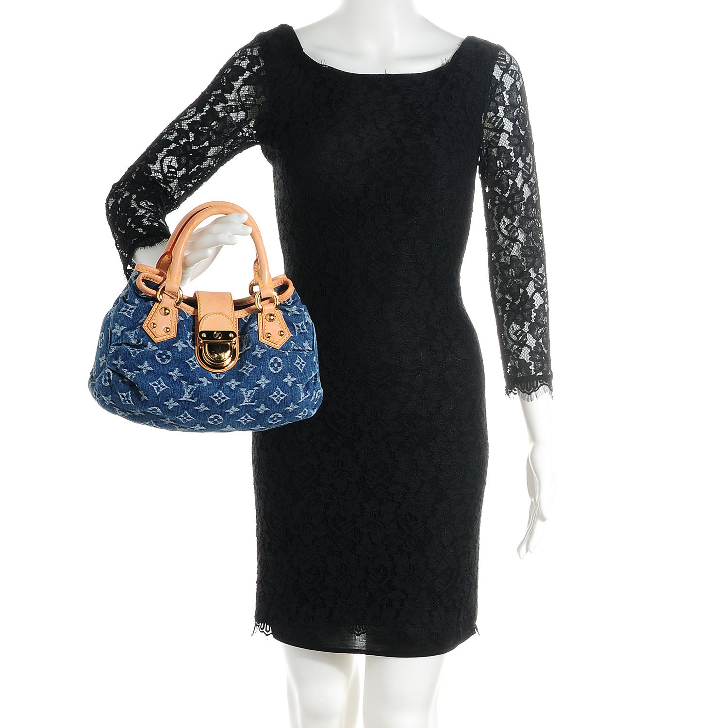 Louis Vuitton Denim Pleaty Blue 2 of 7