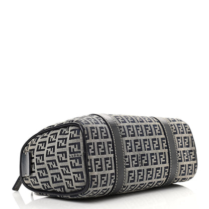 Fendi Zucca Boston Navy 3 of 13