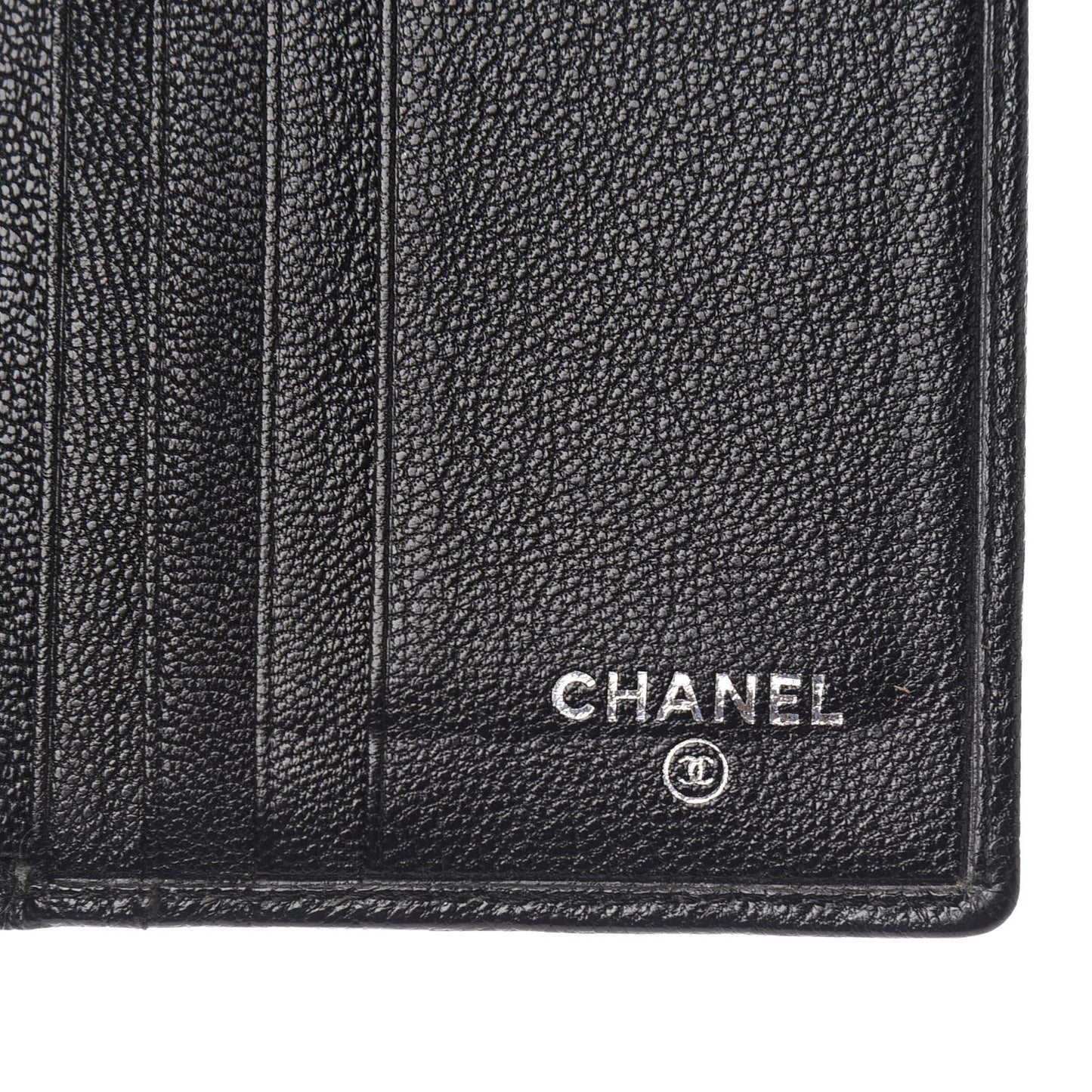 Goatskin CC Card Holder Flap Black