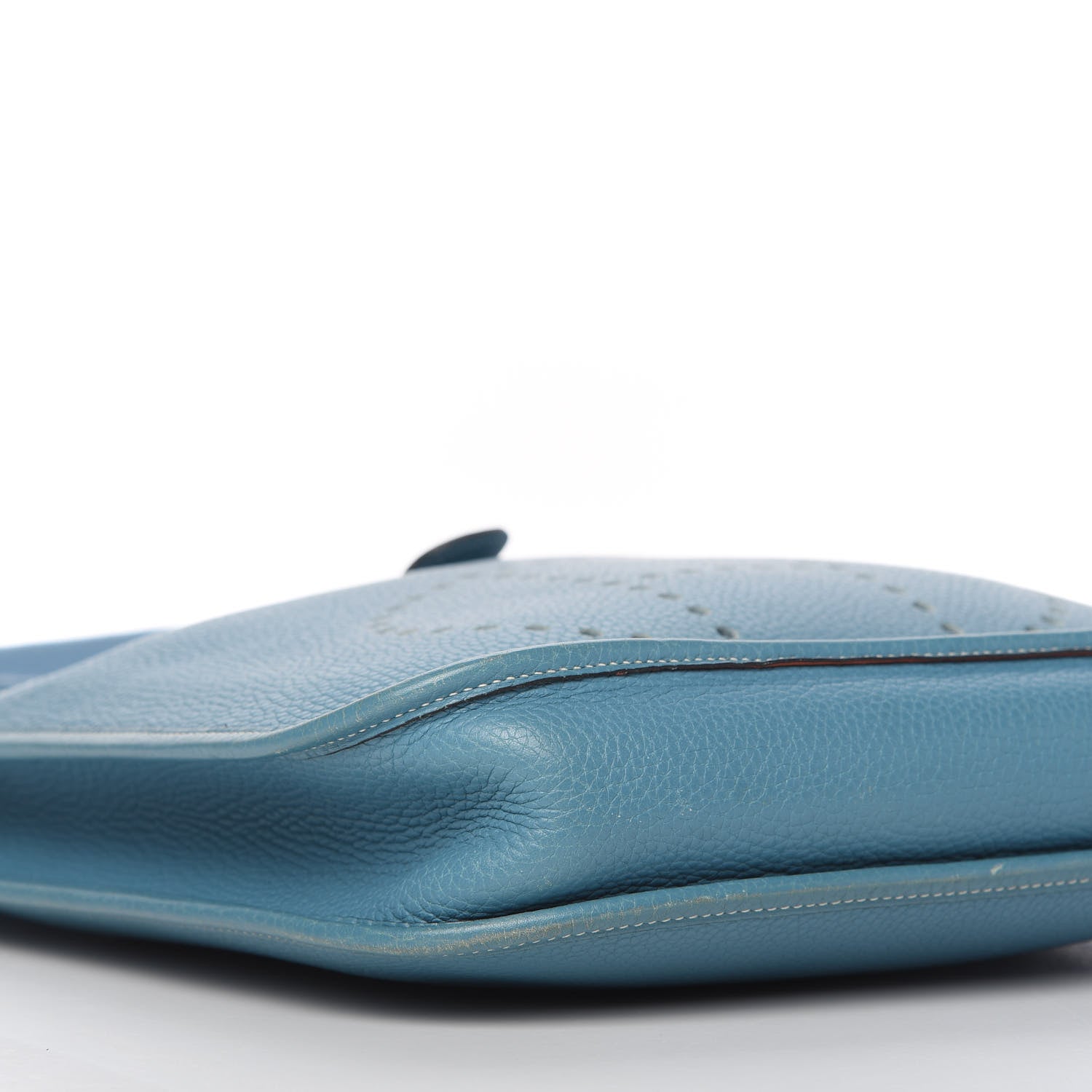 Hermes Taurillon Clemence Evelyne PM Blue Jean 6 of 10