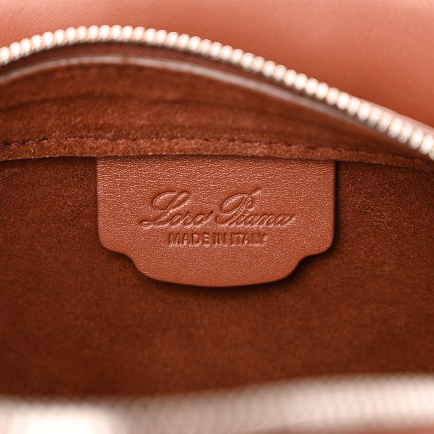 Loro Piana Smooth Calfskin Sesia Crossbody Kummel 6 of 9