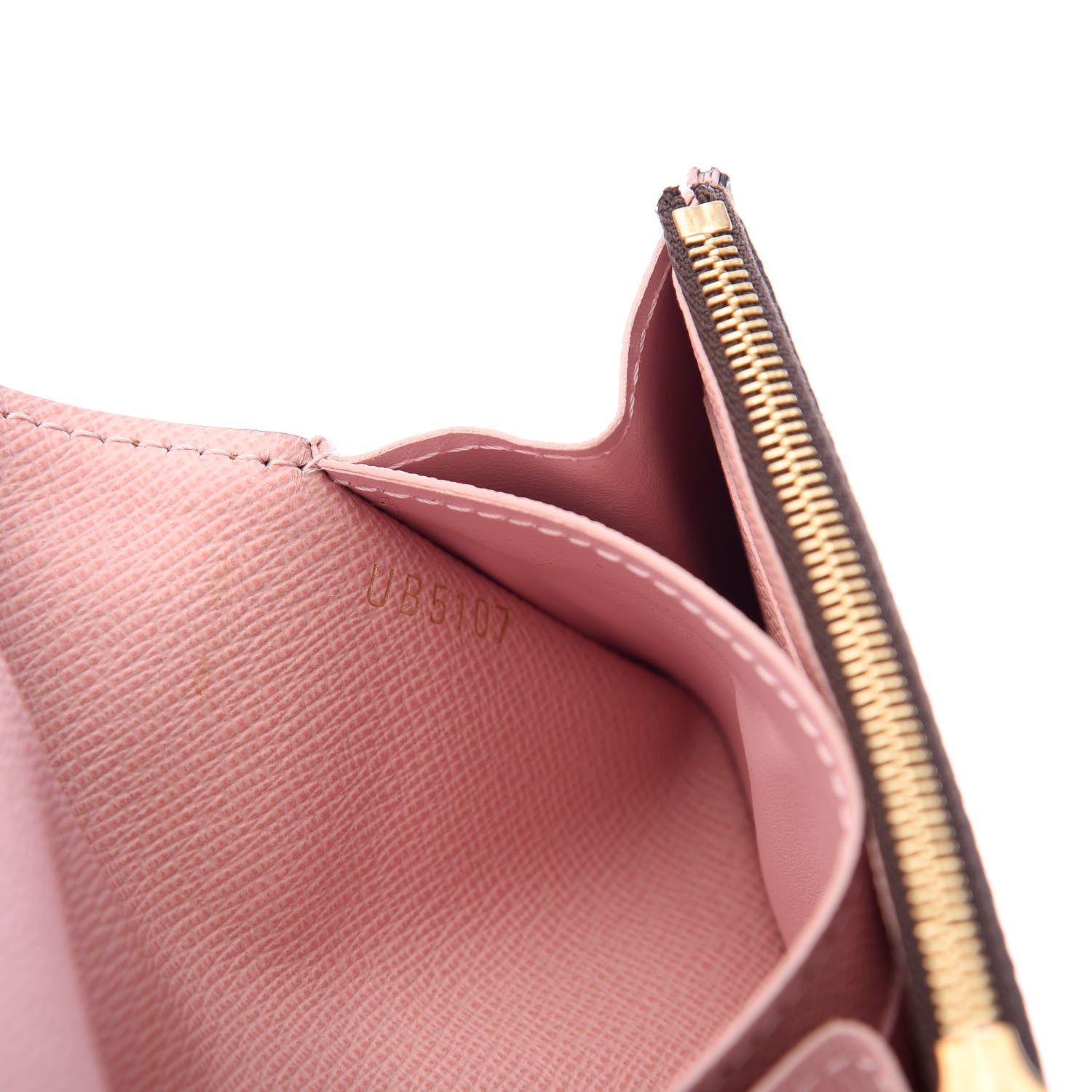 Louis Vuitton Damier Ebene Rosalie Coin Purse Rose Ballerine 7 of 7