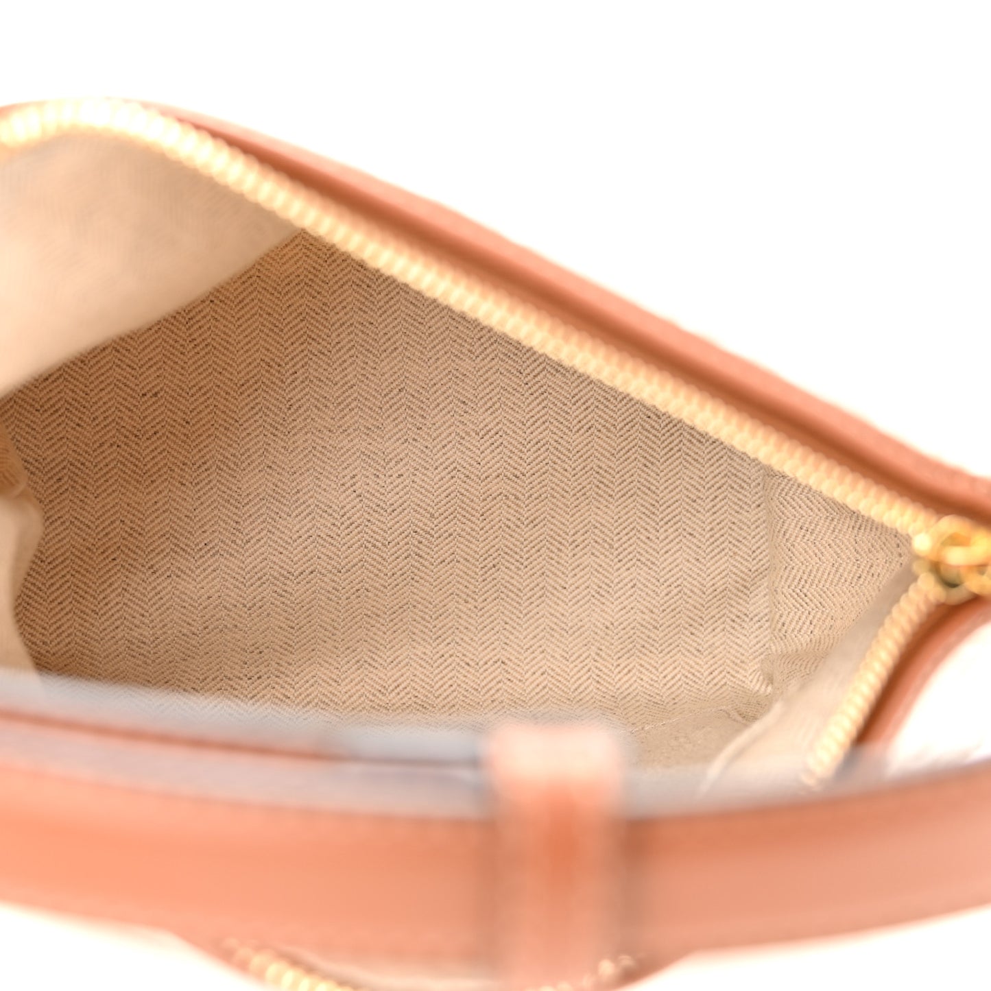 Jacquard Anagram Calfskin Small Cubi Bag Ecru Tan