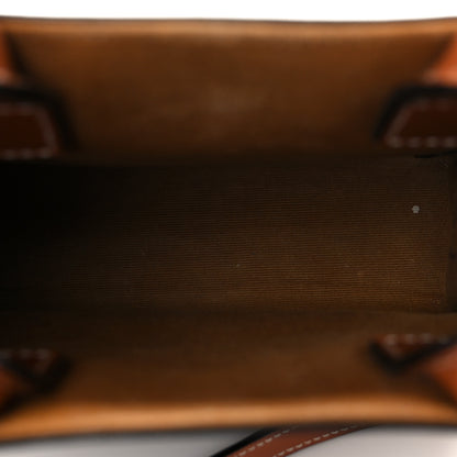 Celine Triomphe Canvas Calfskin Mini Vertical Cabas Tan 5 of 11