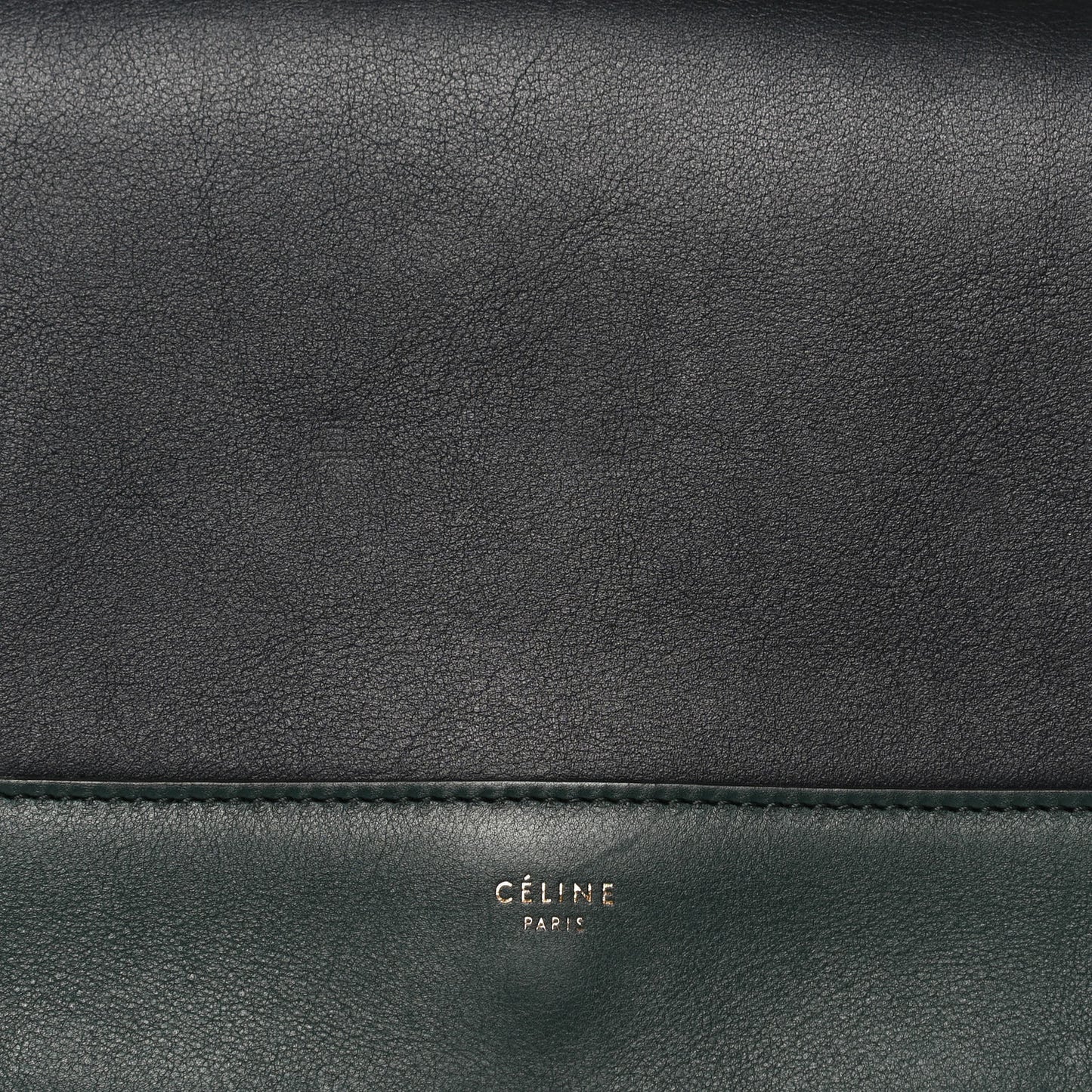 Shiny Smooth Calfskin Medium Frame Shoulder Bag Amazone Dark Navy