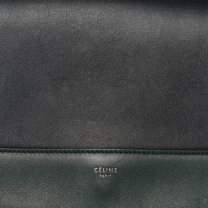 Celine Shiny Smooth Calfskin Medium Frame Shoulder Bag Amazone Dark Navy 9 of 11