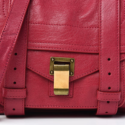 Proenza Schouler Lambskin PS1 Mini Pouch Messenger Bag Raspberry 11 of 11