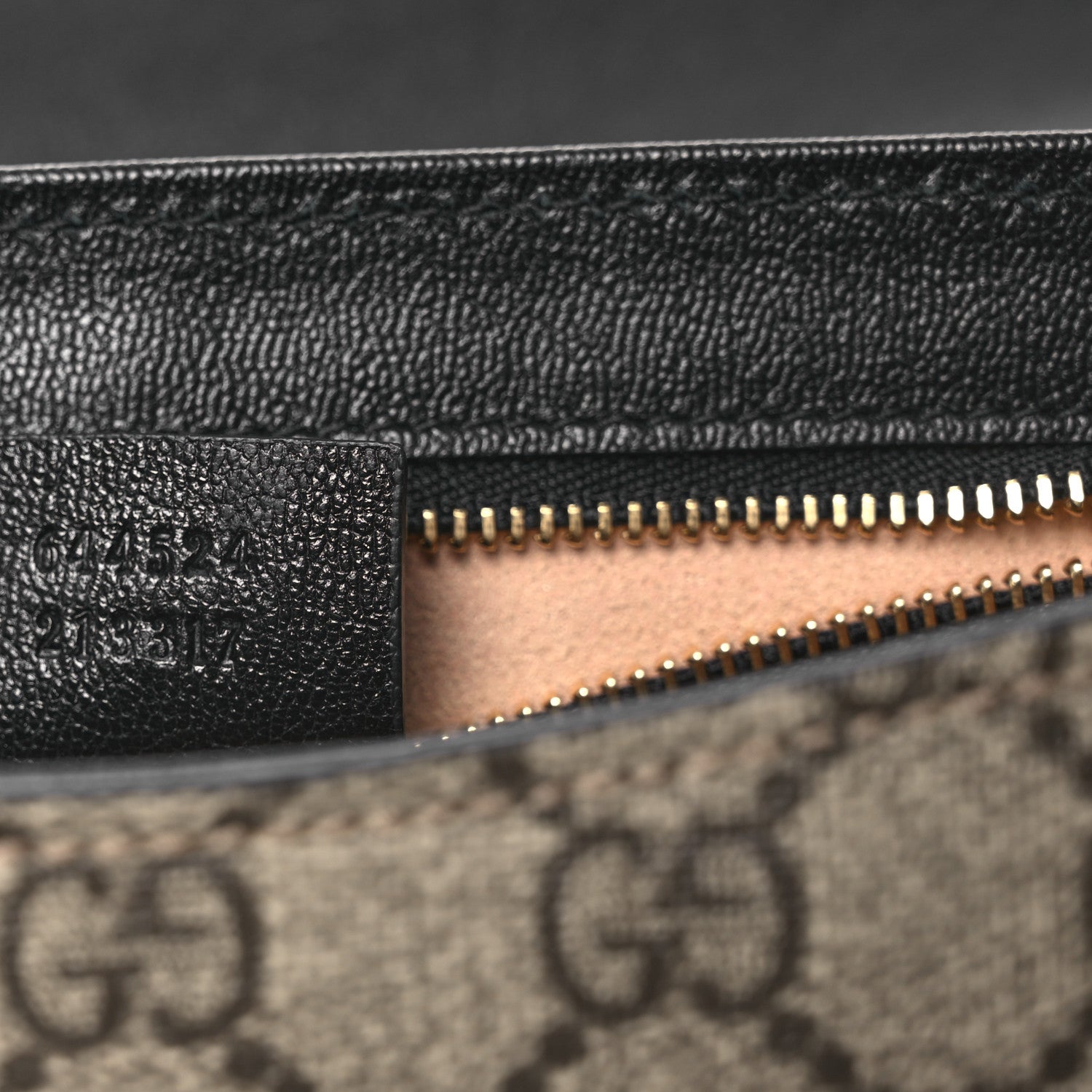 Gucci GG Supreme Monogram Calfskin Small Padlock Messenger Shoulder Bag Beige Black Cuir 7 of 10