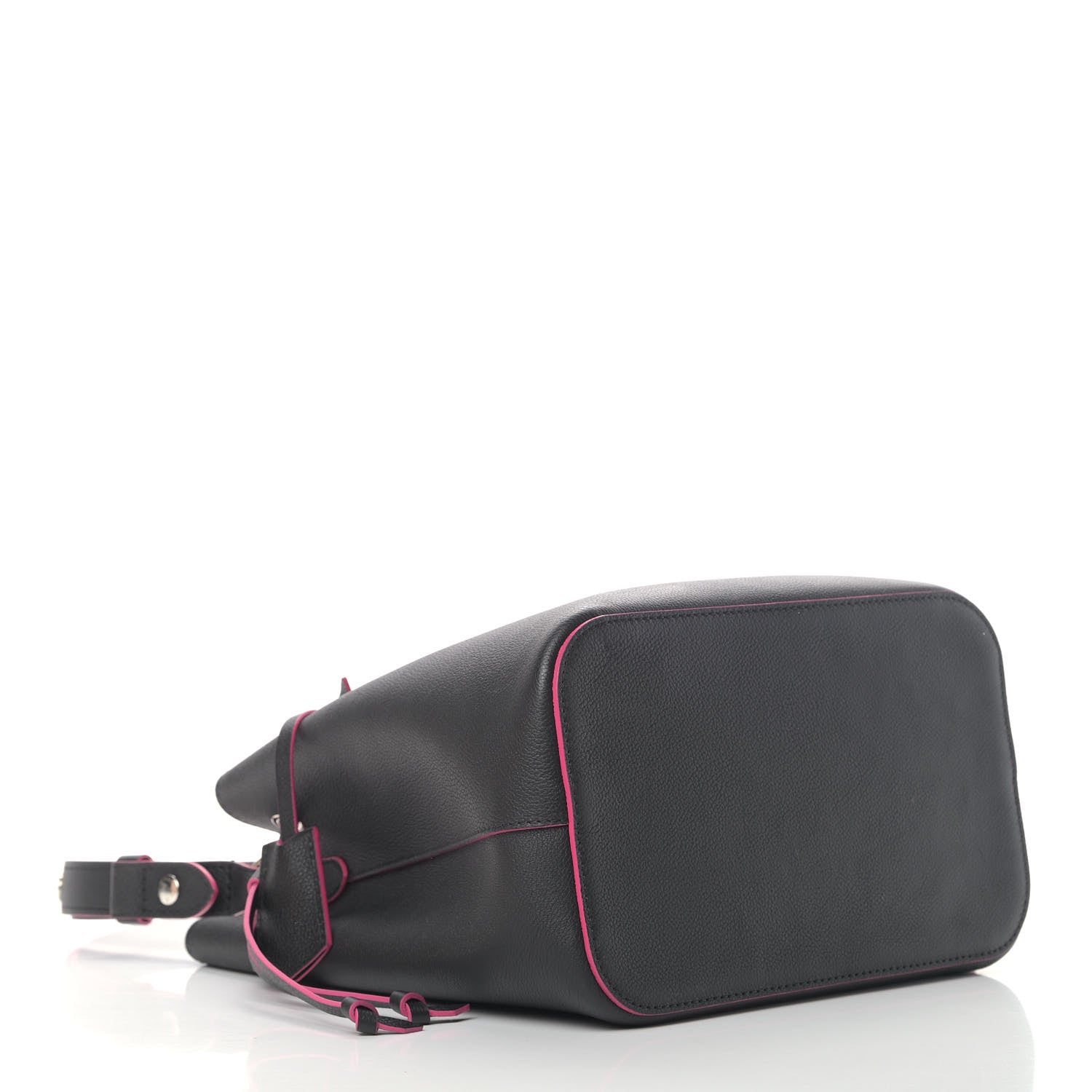 Louis Vuitton Calfskin Lockme Bucket Black 3 of 5