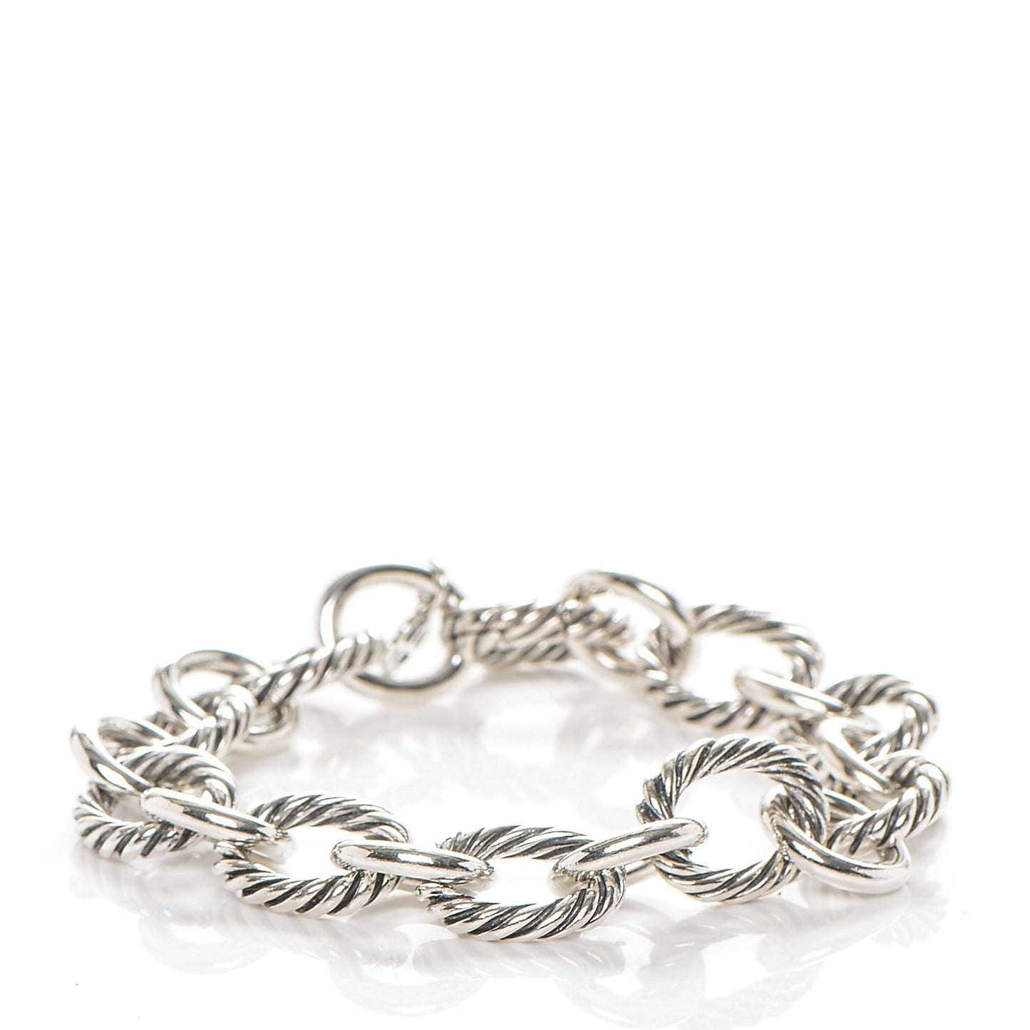 Sterling Silver 12mm Large Oval Link Bracelet