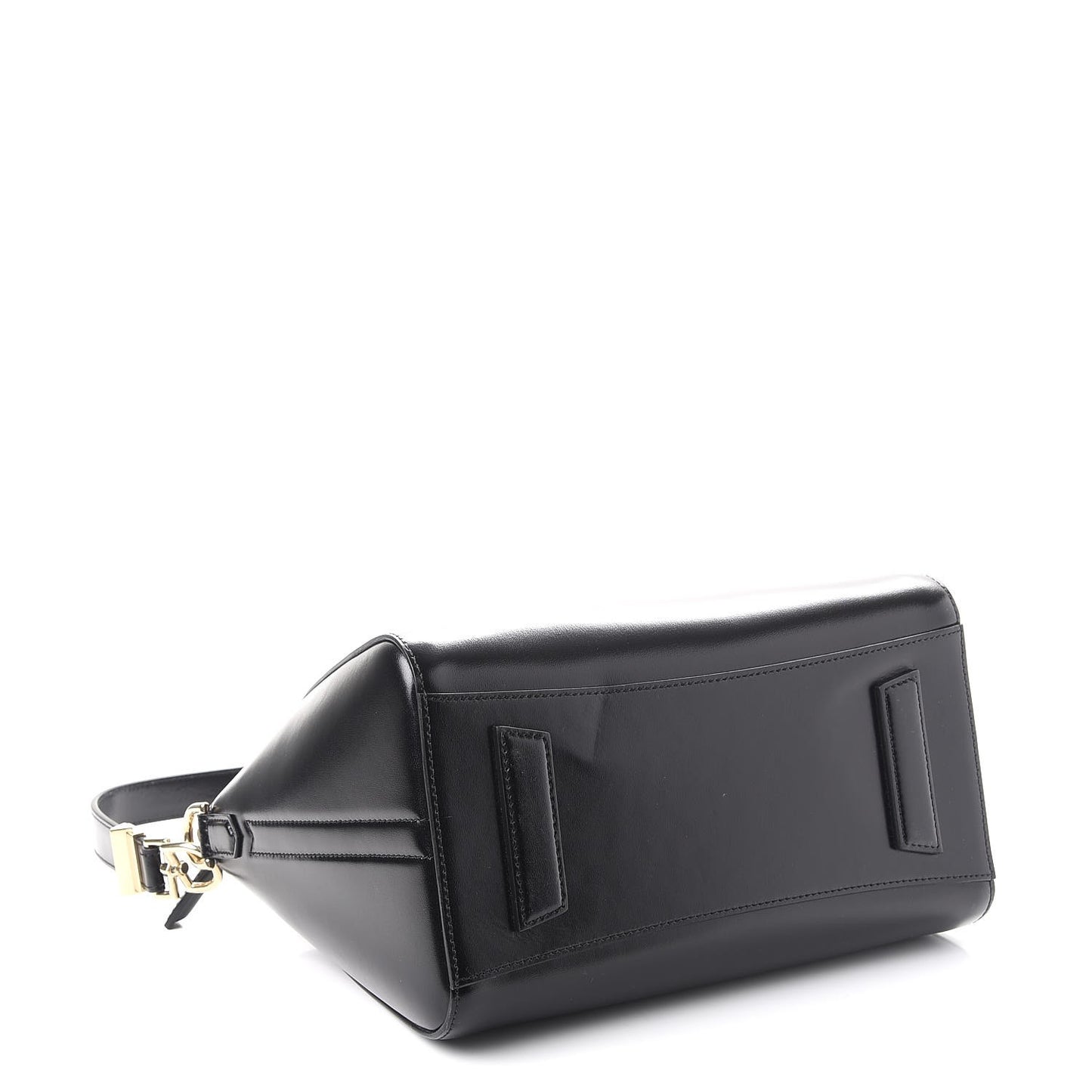 Shiny Lord Calfskin Small Antigona Black
