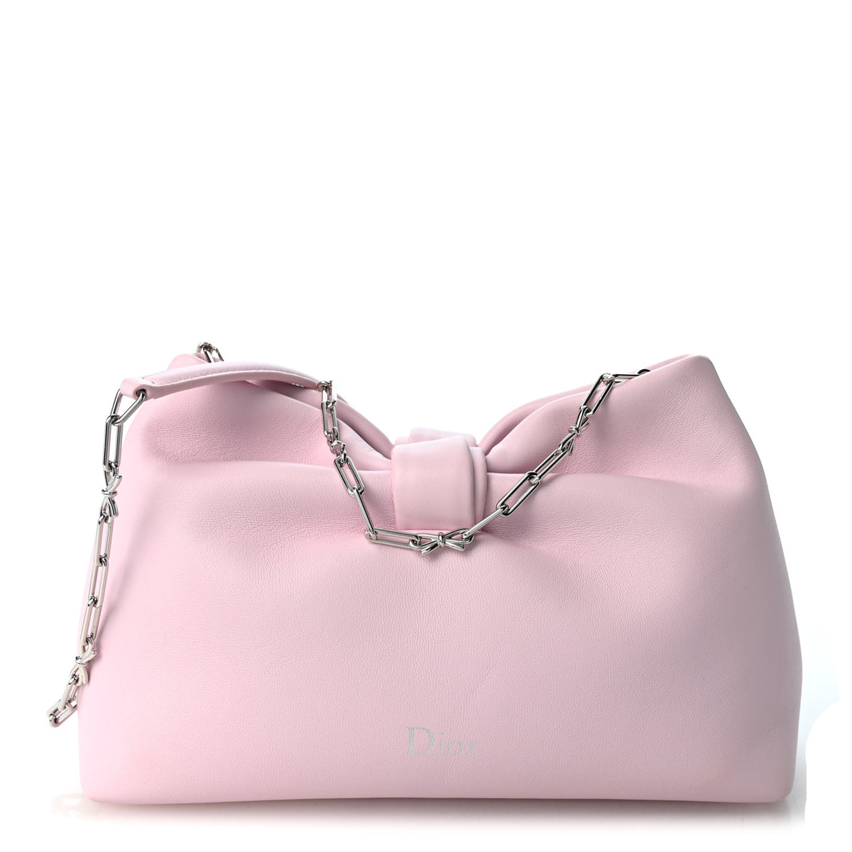Lambskin Small Bow Bag Rose Songe