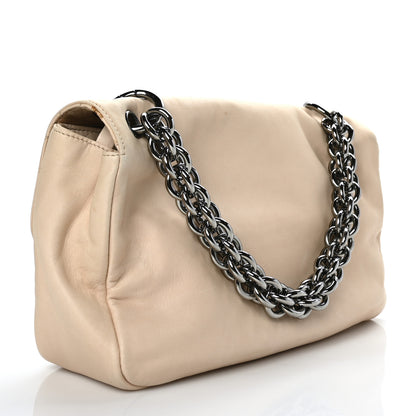 Chanel Lambskin Medium Soft and Chain Flap Beige 3 of 11