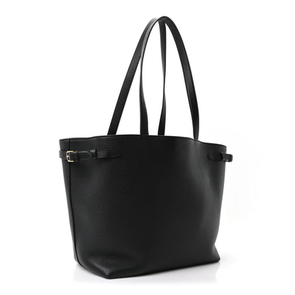 Celine Grained Calfskin Triomphe Medium Cabas Anais Black 2 of 9