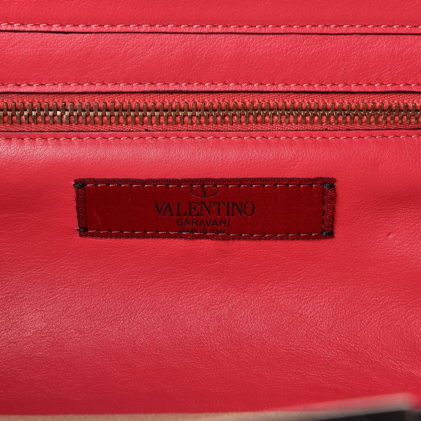 Vitello Small Rockstud Tote Deep Rose