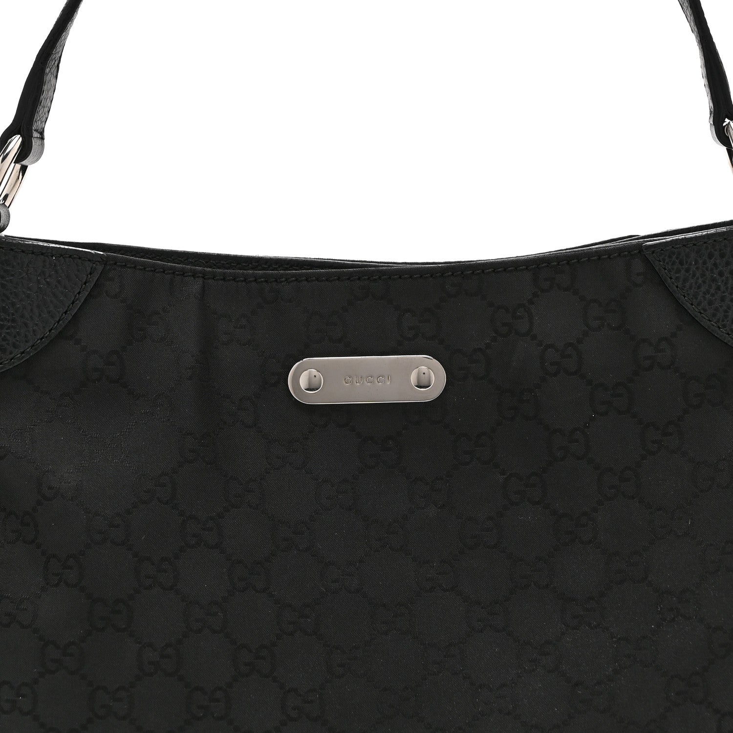 Gucci Monogram Shoulder Bag Black 8 of 10