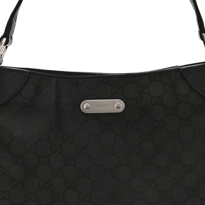 Gucci Monogram Shoulder Bag Black 8 of 10